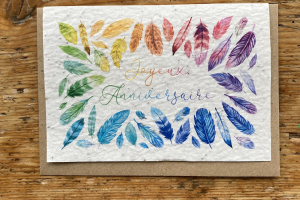 les cartes de Lulu "joyeux anniversaire"(plume)